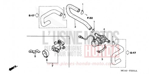 VALVE INJECTION D'AIR GL1800A5 de 2005